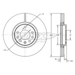 TOMEX Brakes Bremsscheibe